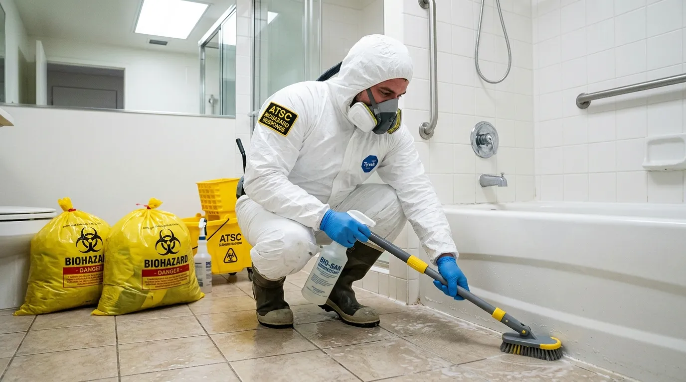 Decontamination equipment deployed for Blood Cleanup in Glen Cove